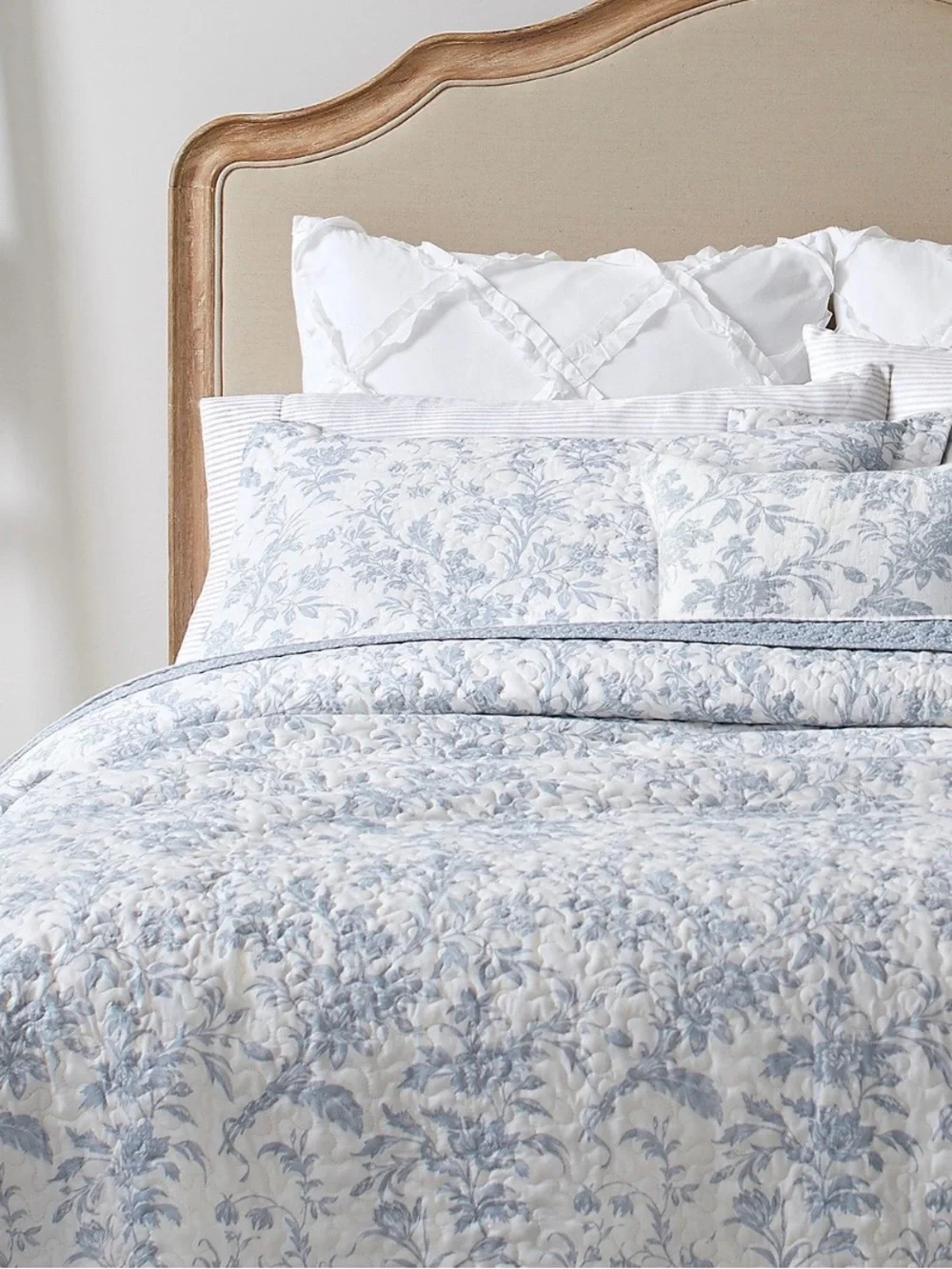 Laura Ashley Blue and White Floral Comforter Set